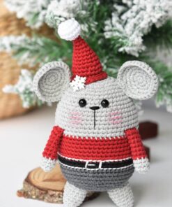 amigurumi jõuluvana hiir tasuta muster