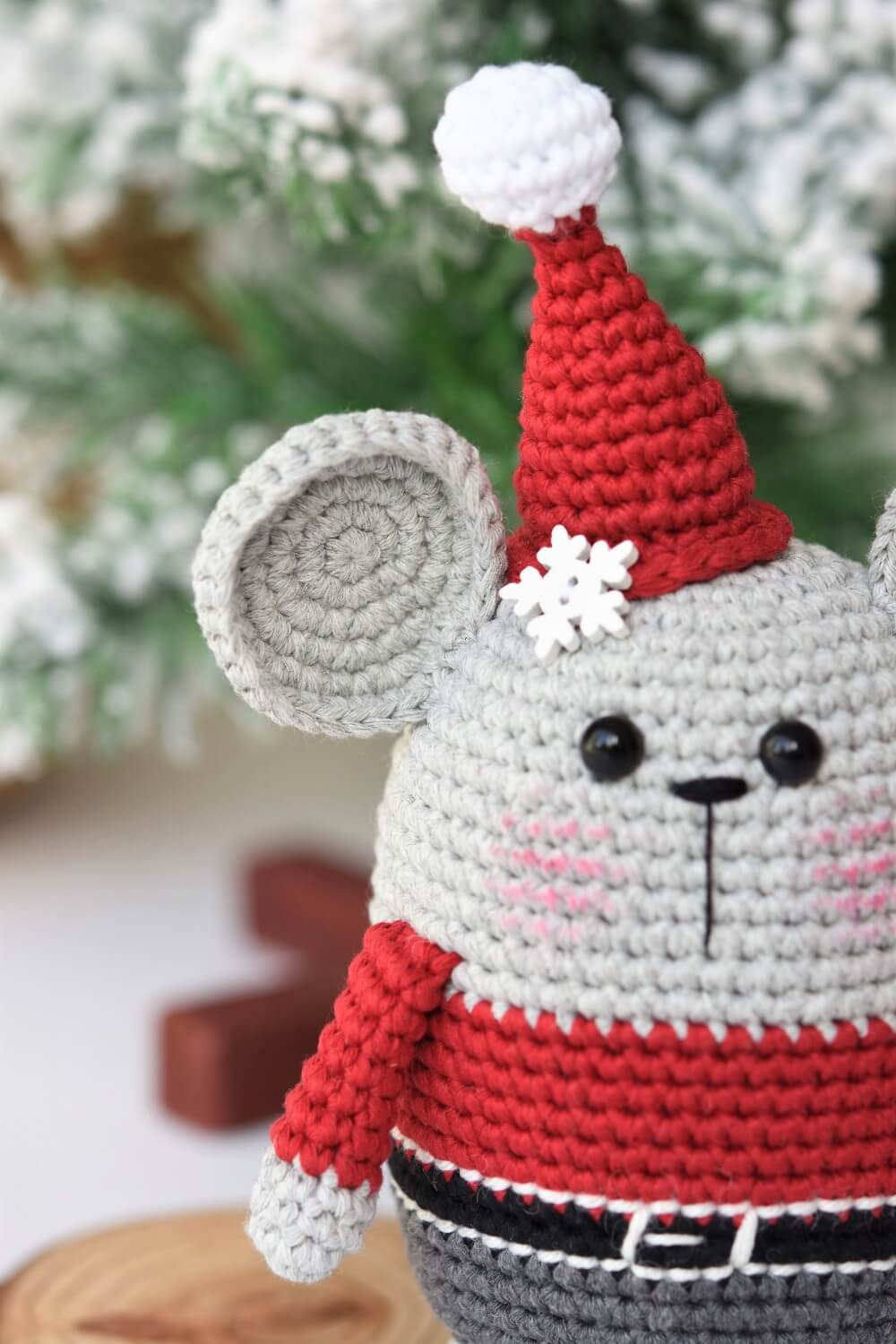 amigurumi jõuluvana hiir tasuta muster