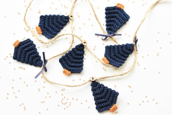 crochet christmas decor navy