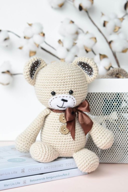 handmade crochet bear toy