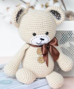 handmade crochet bear toy