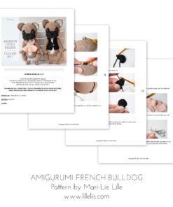 amigurumi French bulldog pattern
