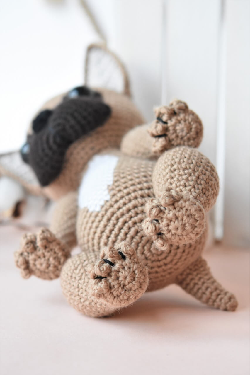 Amigurumi French bulldog Crochet pattern lilleliis
