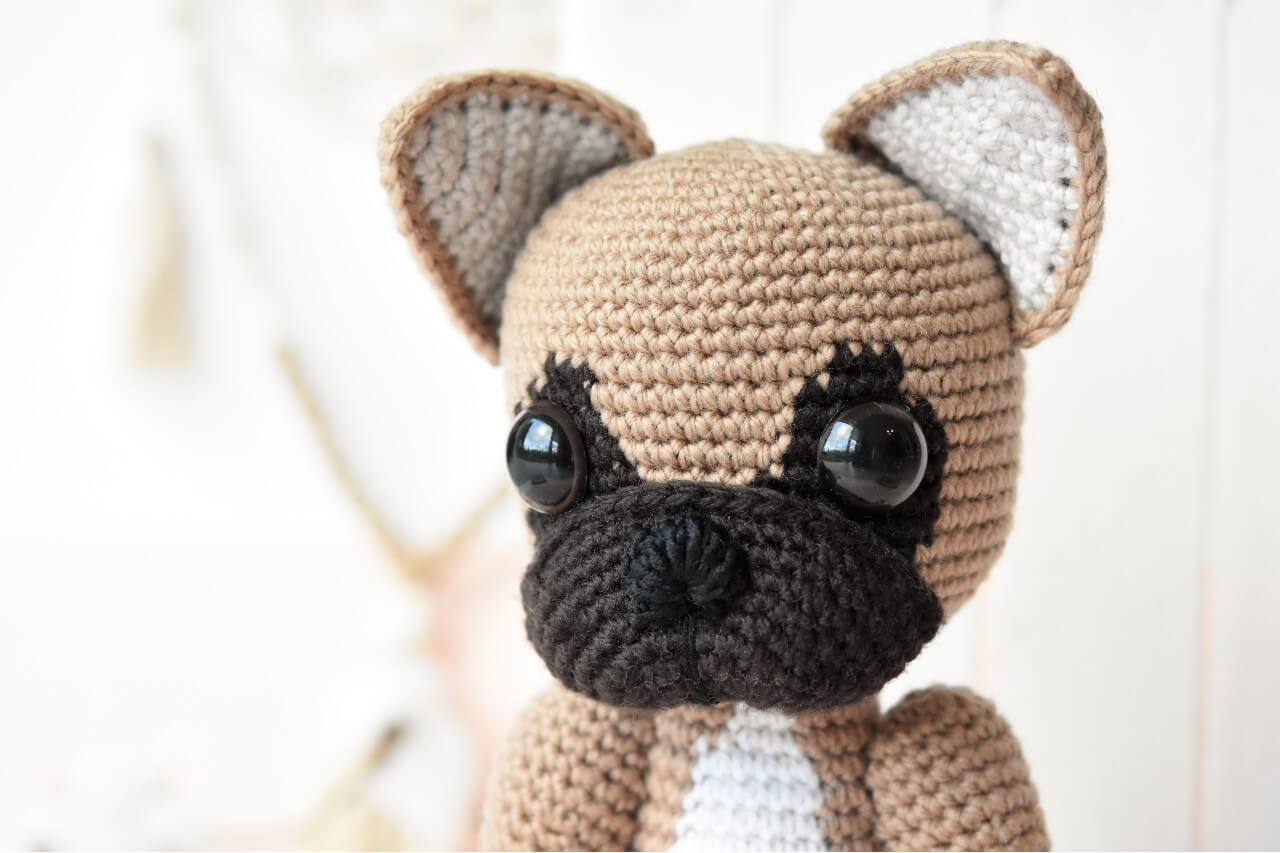 Amigurumi French bulldog Crochet pattern lilleliis