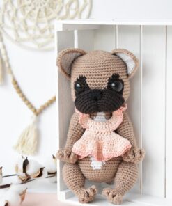 amigurumi prantsuse buldog