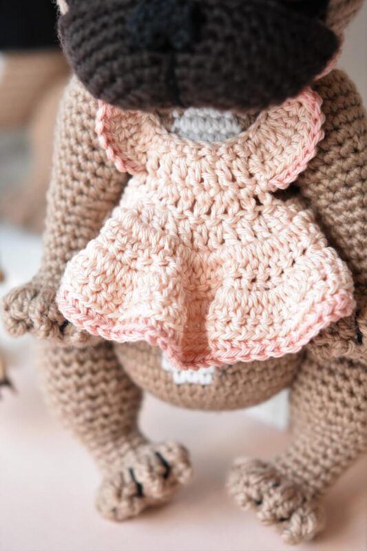 Amigurumi French bulldog Crochet pattern lilleliis
