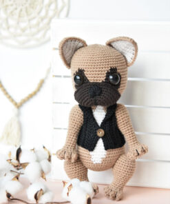 amigurumi prantsuse buldog