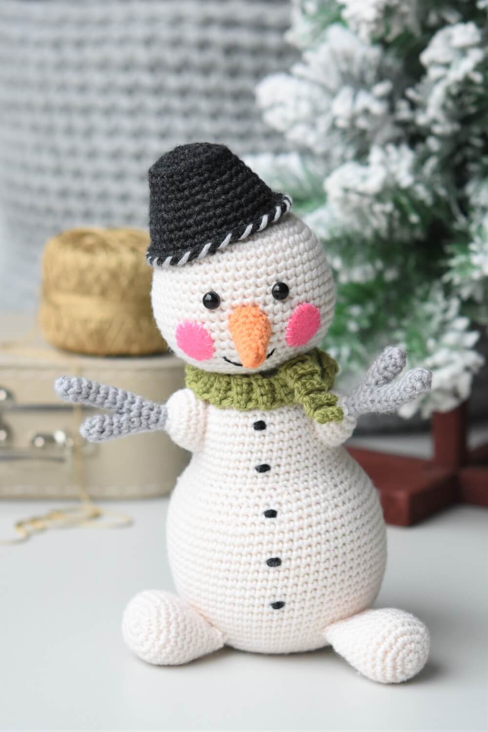 crochet snowman pattern