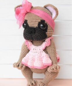 crochet french bulldog toy