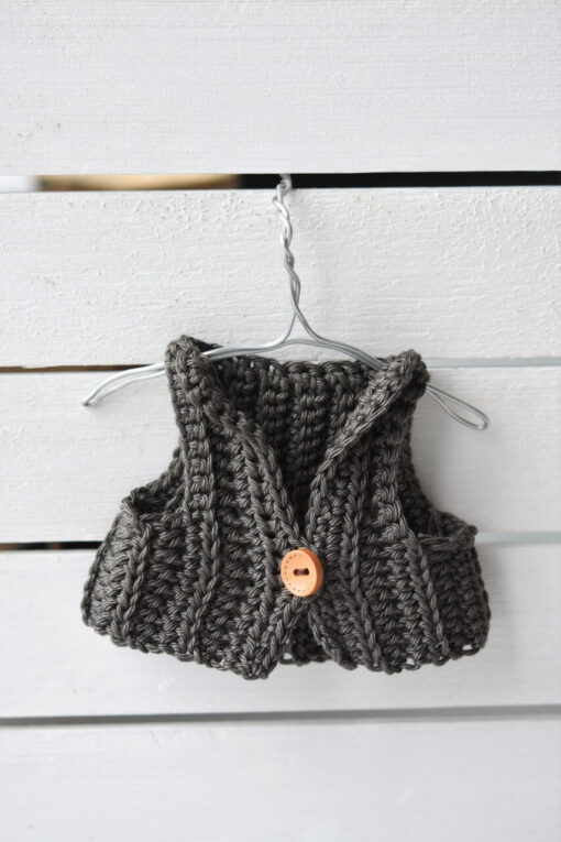 crochet doll vest pattern