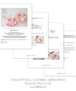 crochet pattern doll clothes dress