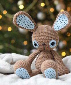crochet caramel bunny