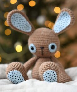 crochet caramel bunny