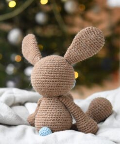 crochet caramel bunny