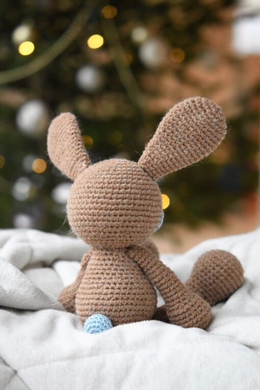 crochet caramel bunny