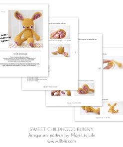 sweet childhood bunny amigurumi pattern