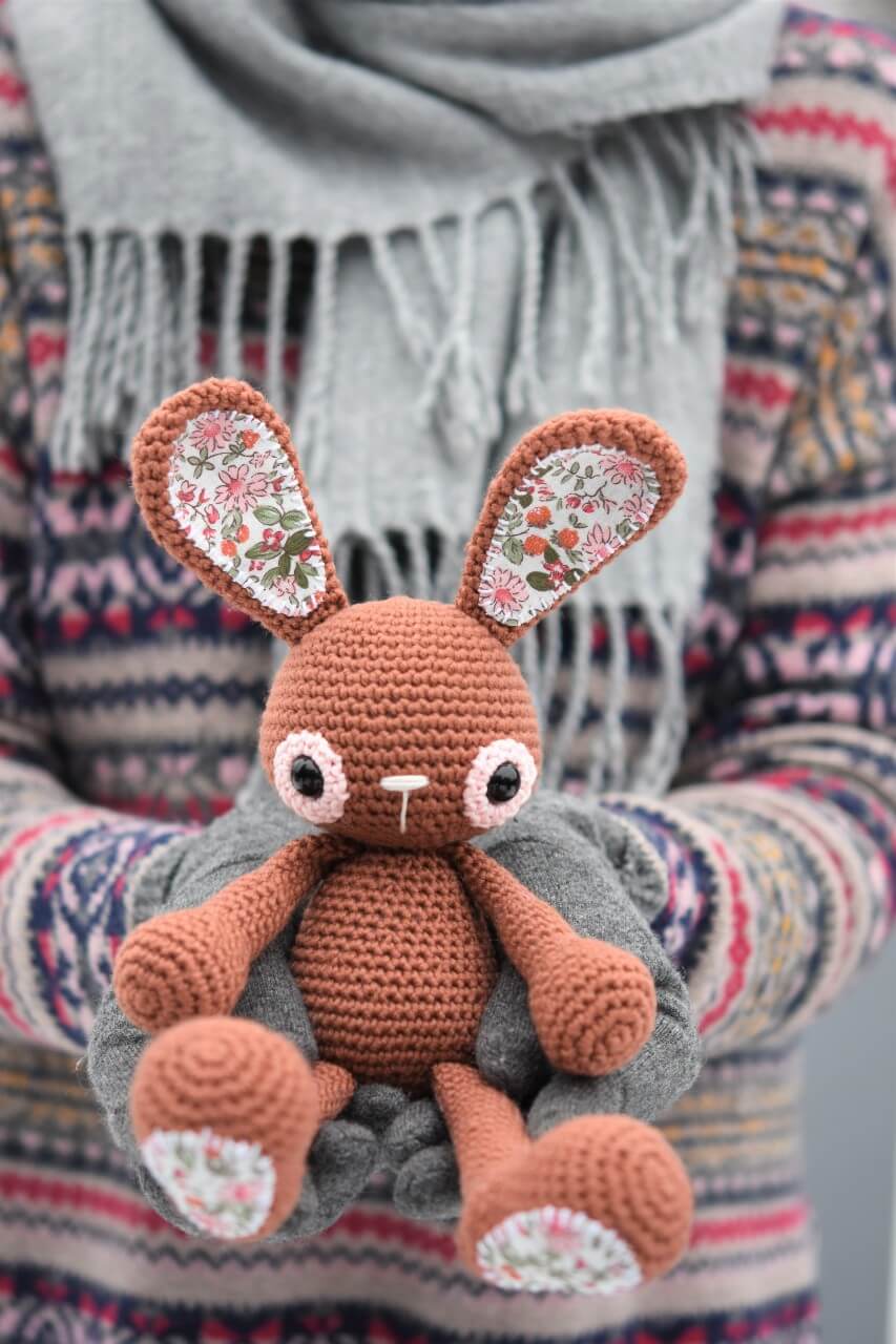 amigurumi sweet childhood bunny terracotta