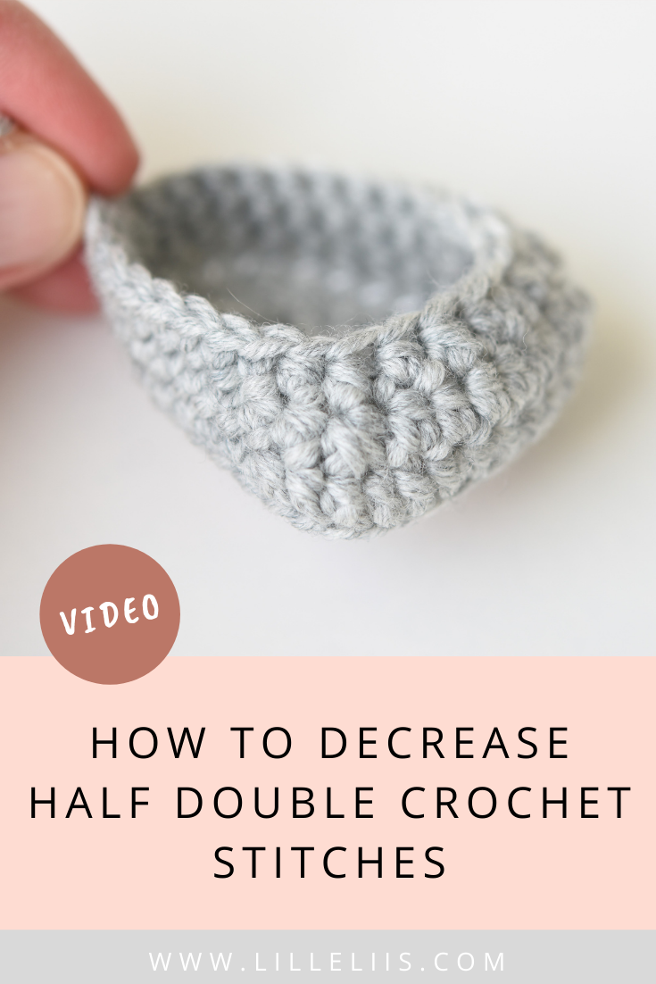 how to decrease half double crochet stitches
