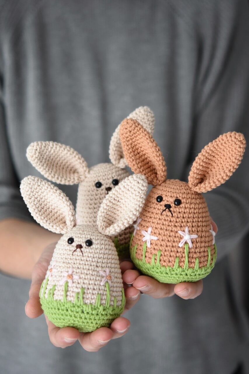 spring bunny amigurumi pattern