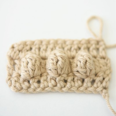 5 treble crochet cluster how to