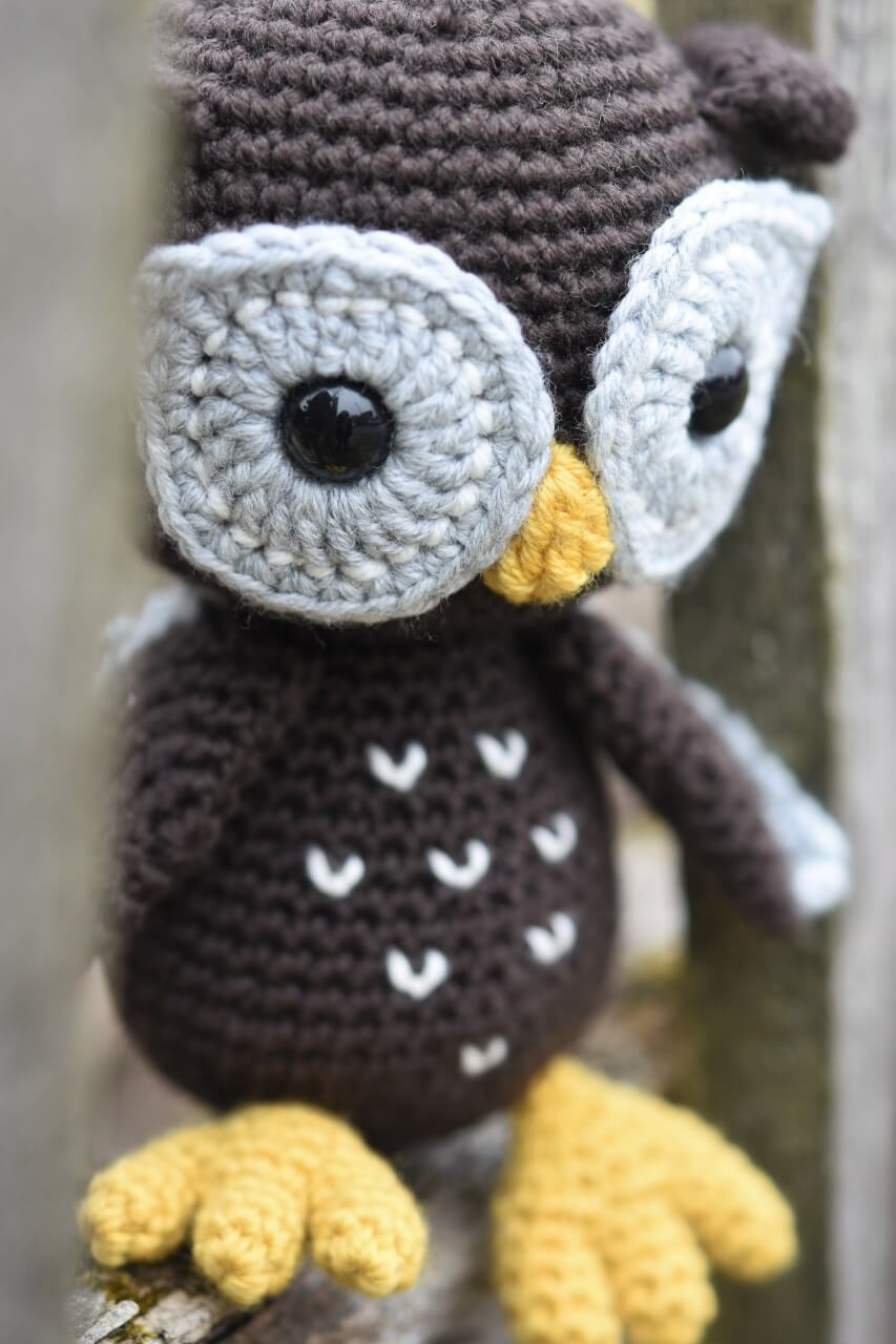 öökull bubo amigurumi muster