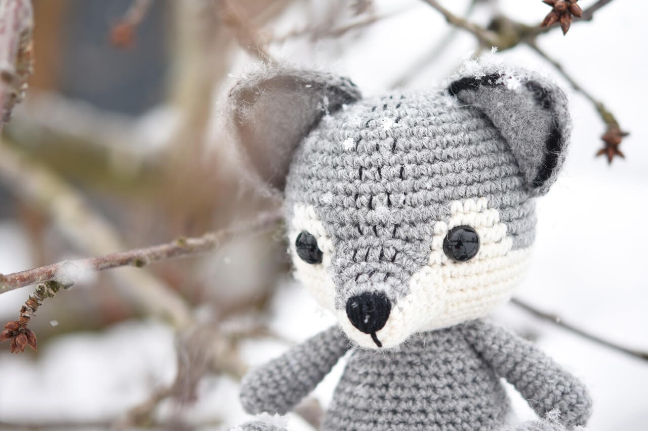 amigurumi crochet wolf