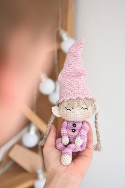 crochet doll moon fairy