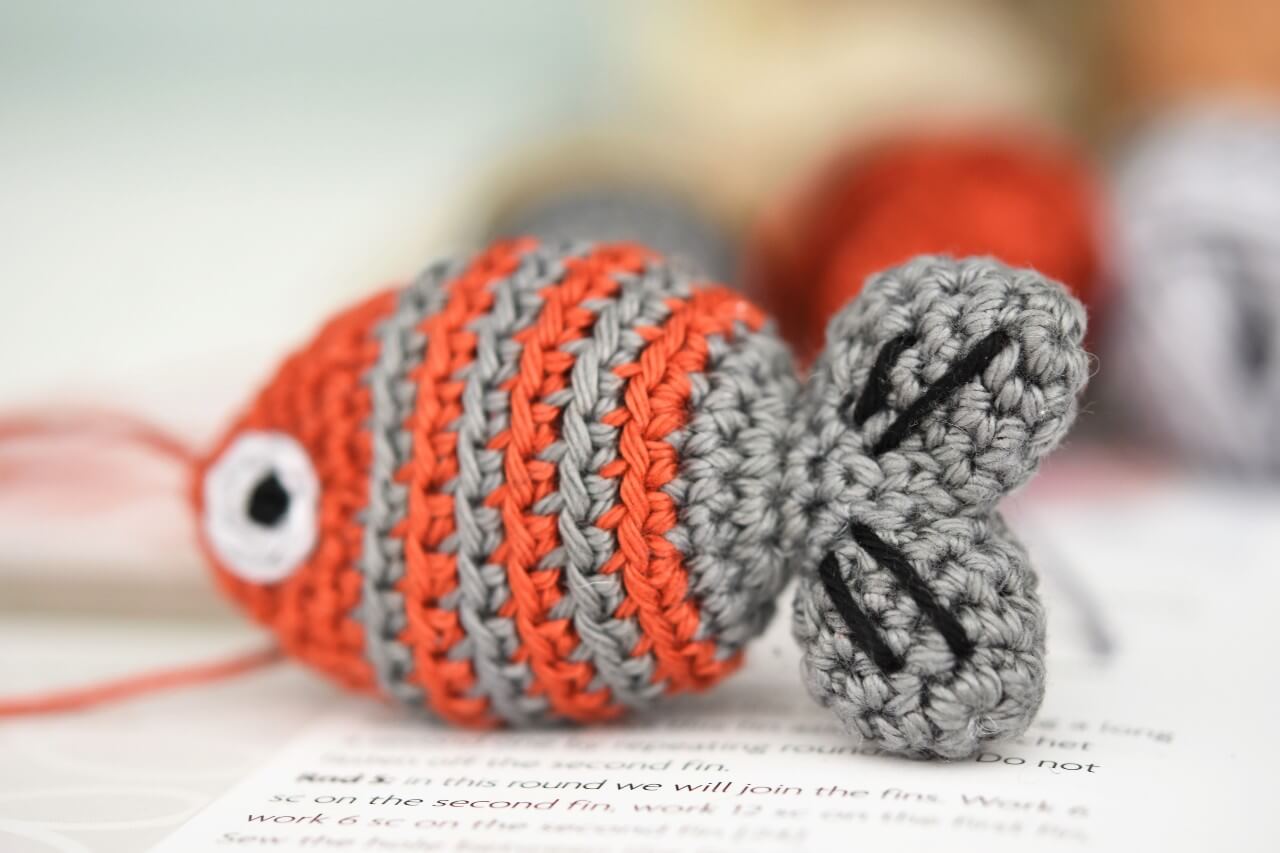 amigurumi mini fish