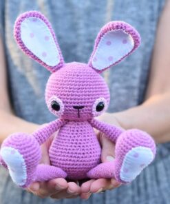 crochet bunny pink