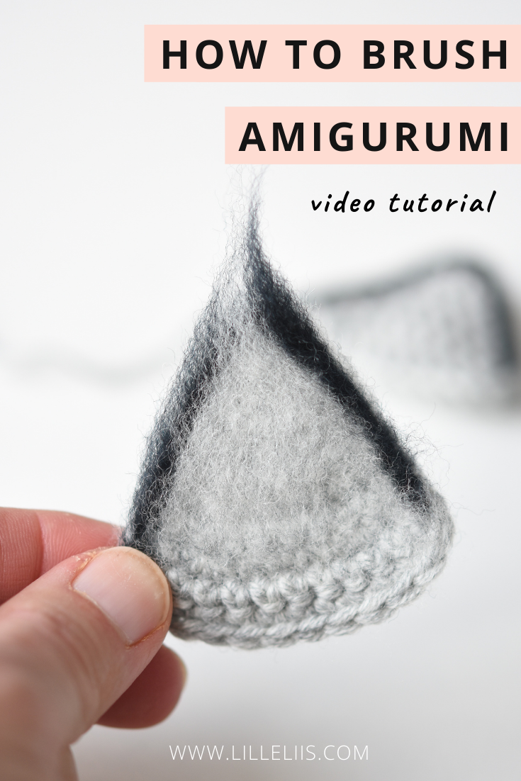 how to brush amigurumi