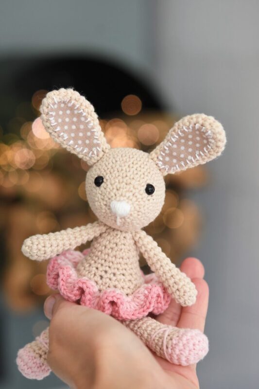 Crochet kit Amigurumi Ballerina Bunny DIY Stuffed Animal Toy Kit