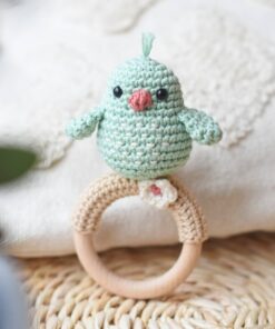 crochet blue bird rattle