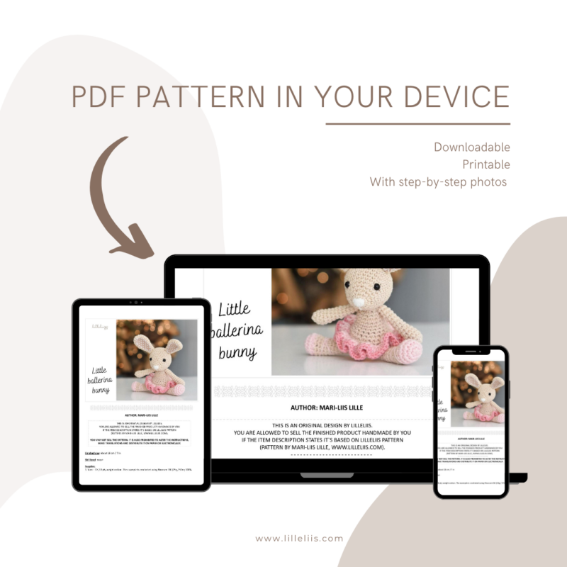 amigurumi ballerina bunny pattern