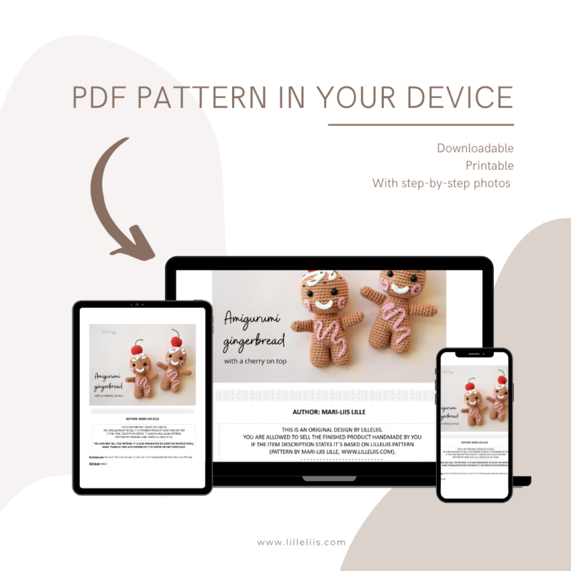 amigurumi gingerbread crochet pattern