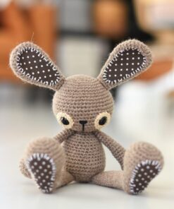 chocolate bunny crochet toy