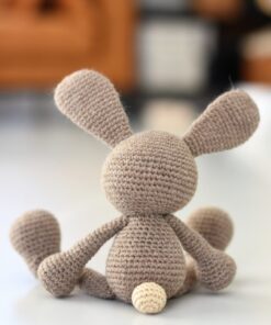 chocolate bunny crochet toy