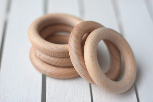 wooden rings 70mm