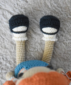 Crochet doll shoes socks