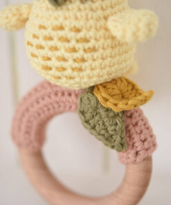 crochet chick rattle