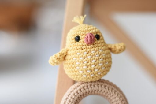 crochet chick rattle