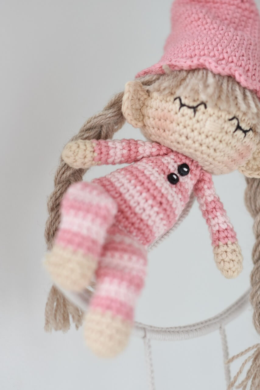 luna the moon fairy amigurumi doll