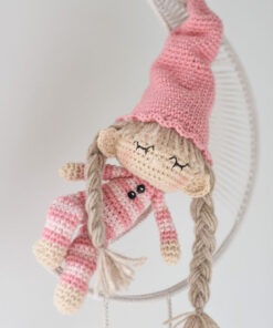 luna the moon fairy amigurumi doll