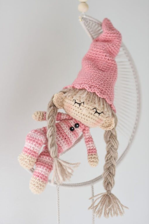 luna the moon fairy amigurumi doll