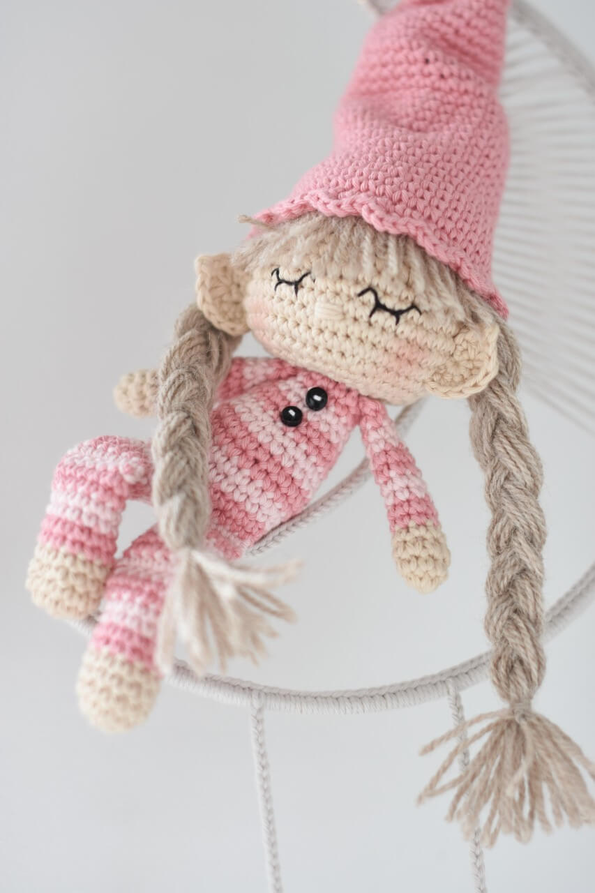 Crochet fairy hot sale doll