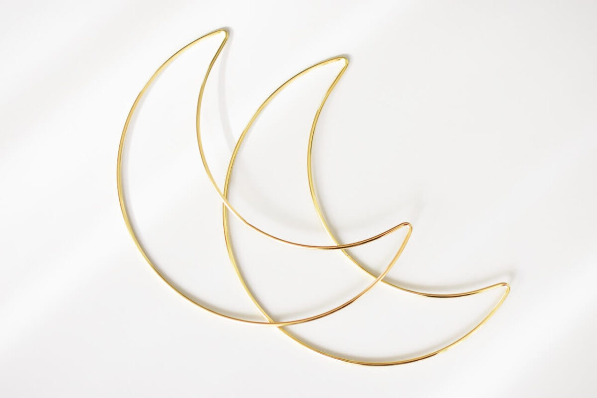 Moon dream catcher wire frame | lilleliis