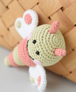 crochet butterfly rattle