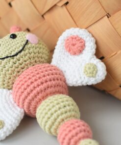 crochet butterfly rattle