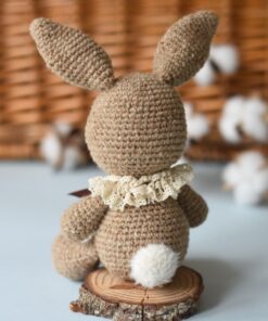 crochet tweed bunny back