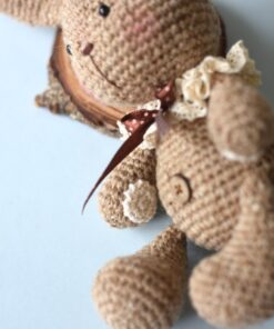 crochet tweed bunny toy