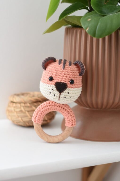 crochet tiger rattle